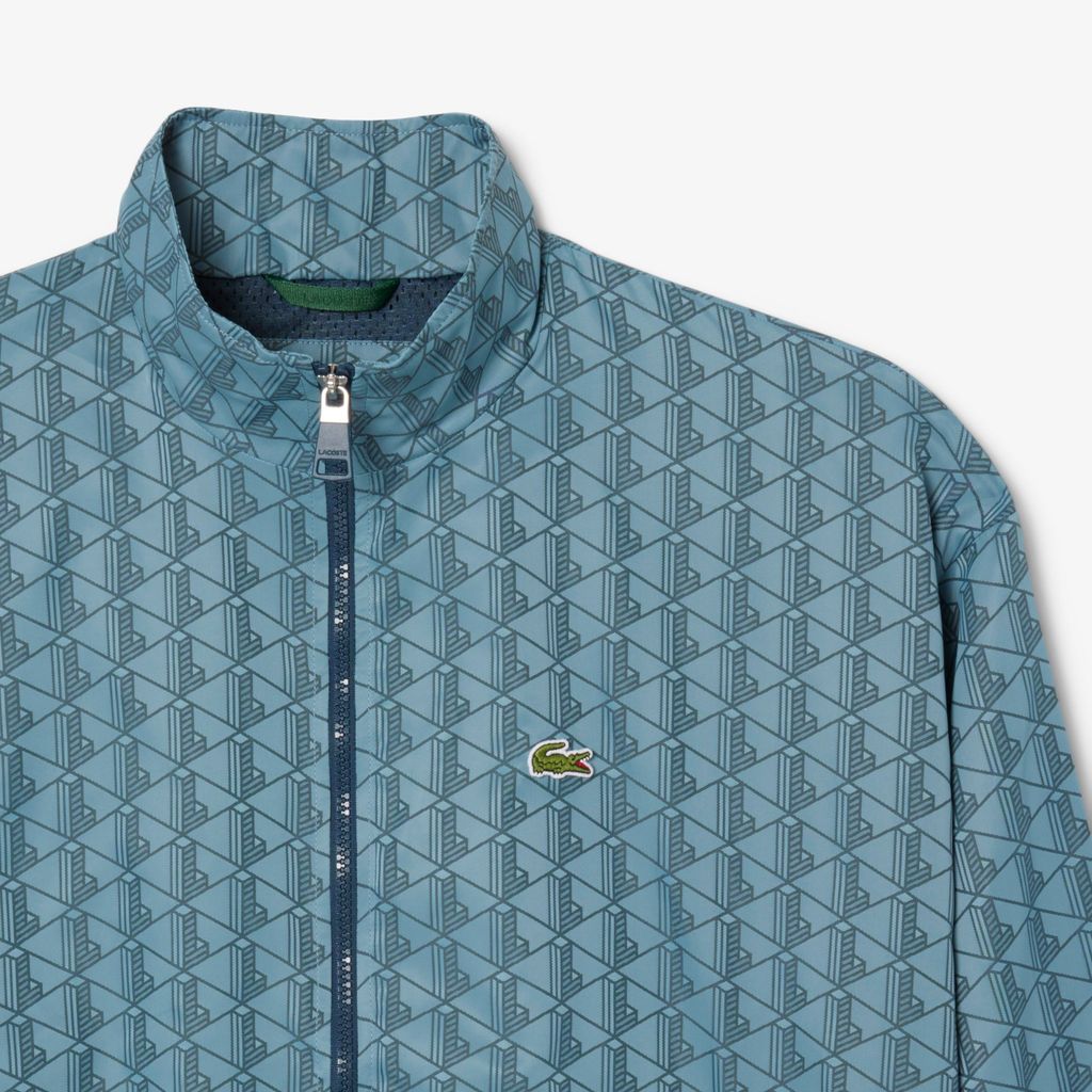 Áo Khoác Thể Thao Lacoste Nam Chất Liệu Jackquard Hoạ Tiết Monogram