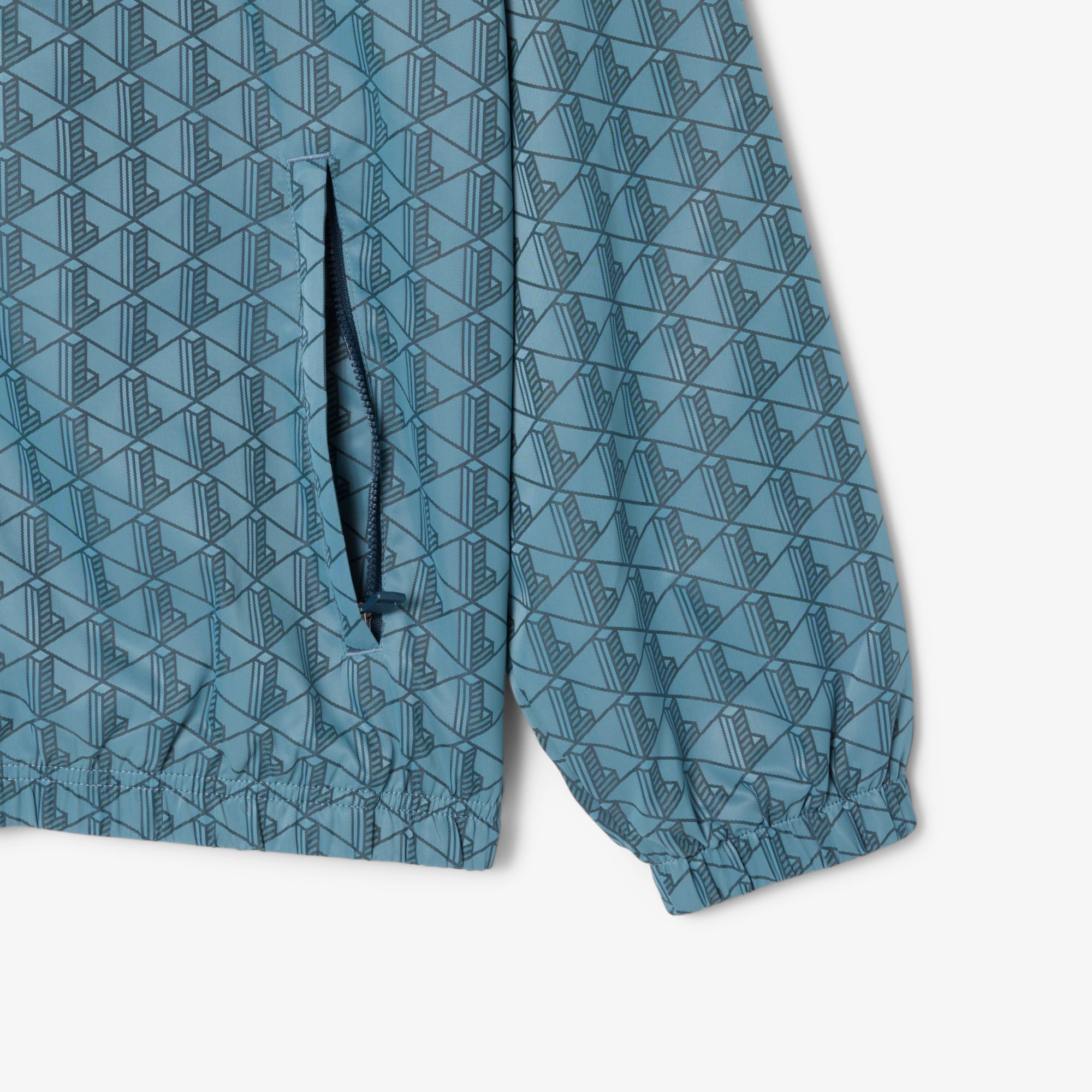 Áo Khoác Thể Thao Lacoste Nam Chất Liệu Jackquard Hoạ Tiết Monogram