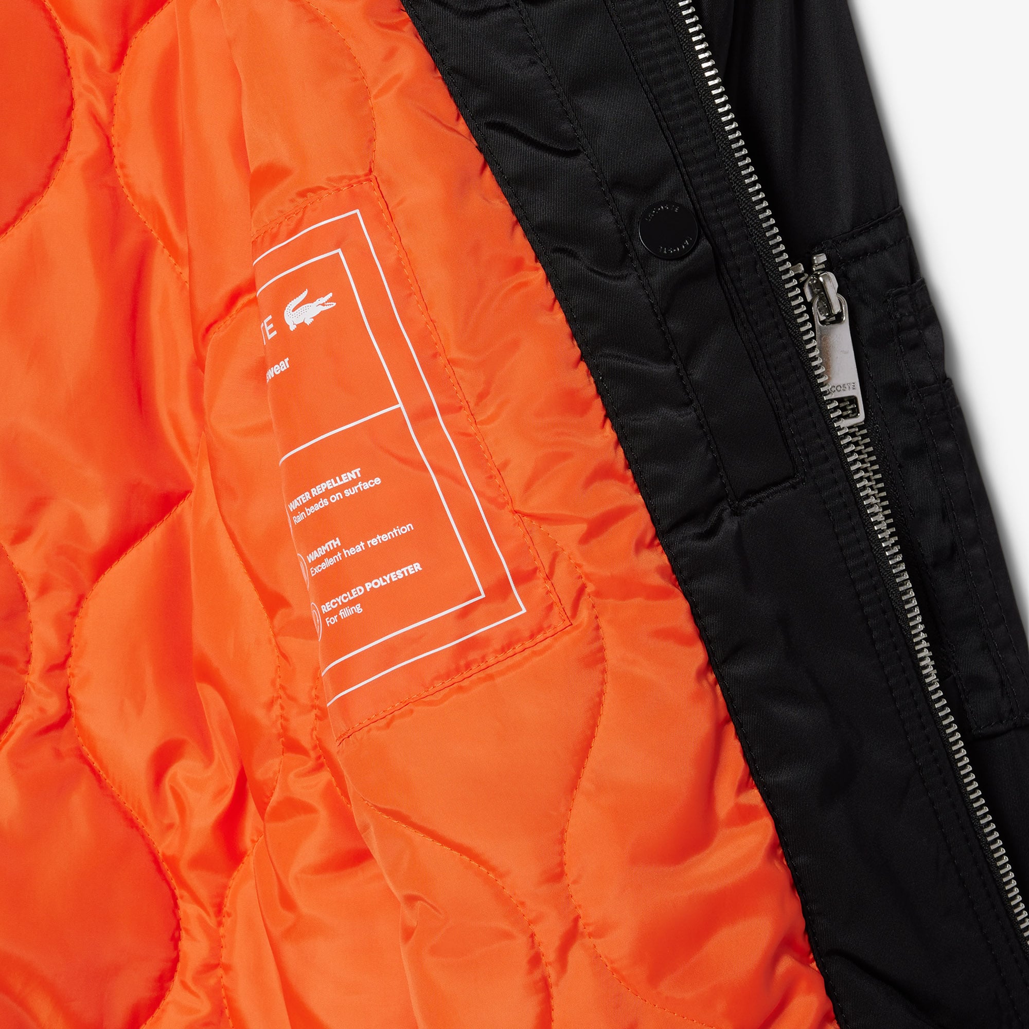 Áo Khoác Bomber Lacoste Nam Lớp Lót Bông Chống Thấm Nước