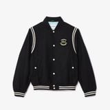 Áo Khoác Lacoste Nam Chất Liệu Len Varsity Nhiều Huy Hiệu