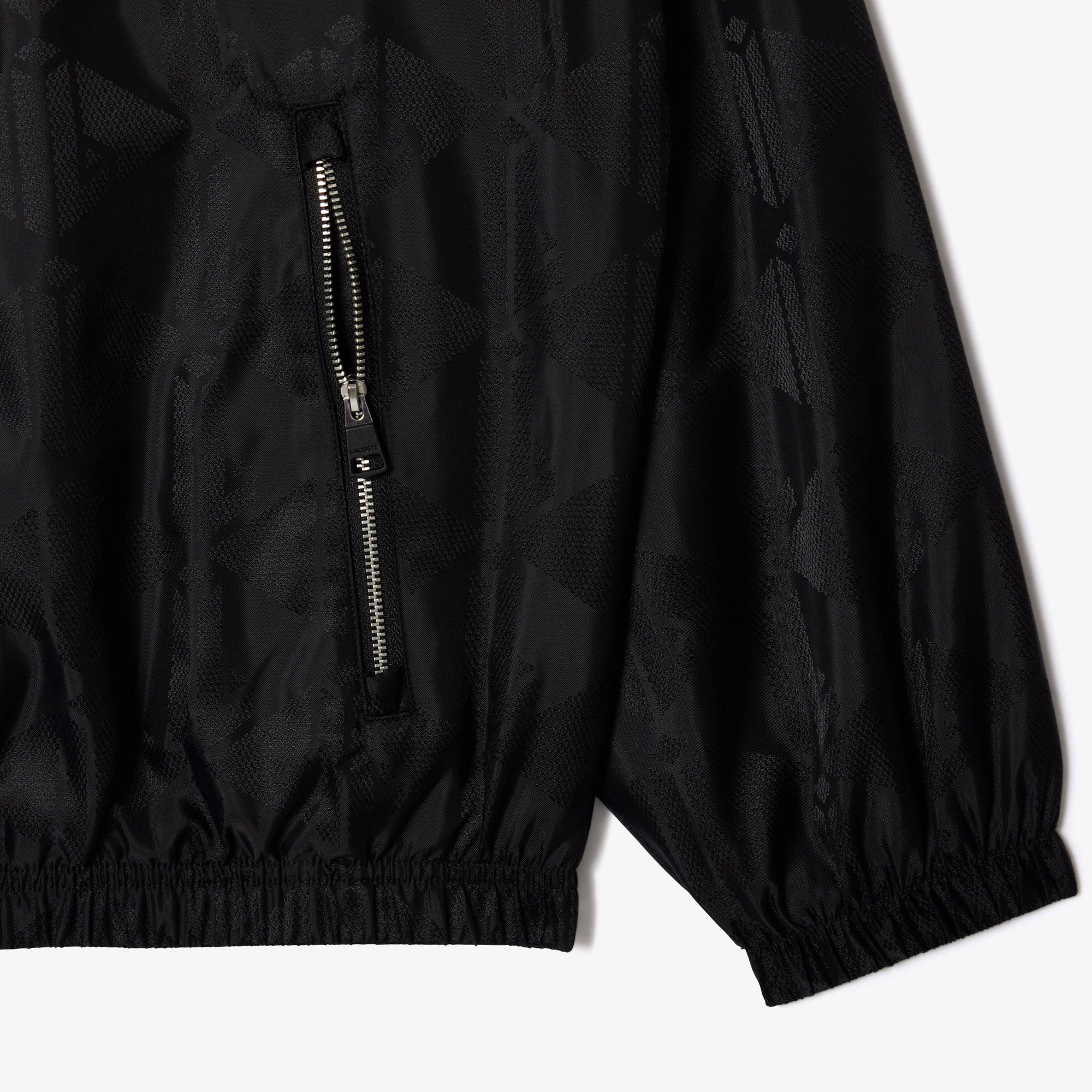 Áo Khoác Thể Thao Lacoste Nam Ngắn Họa Tiết Monogram