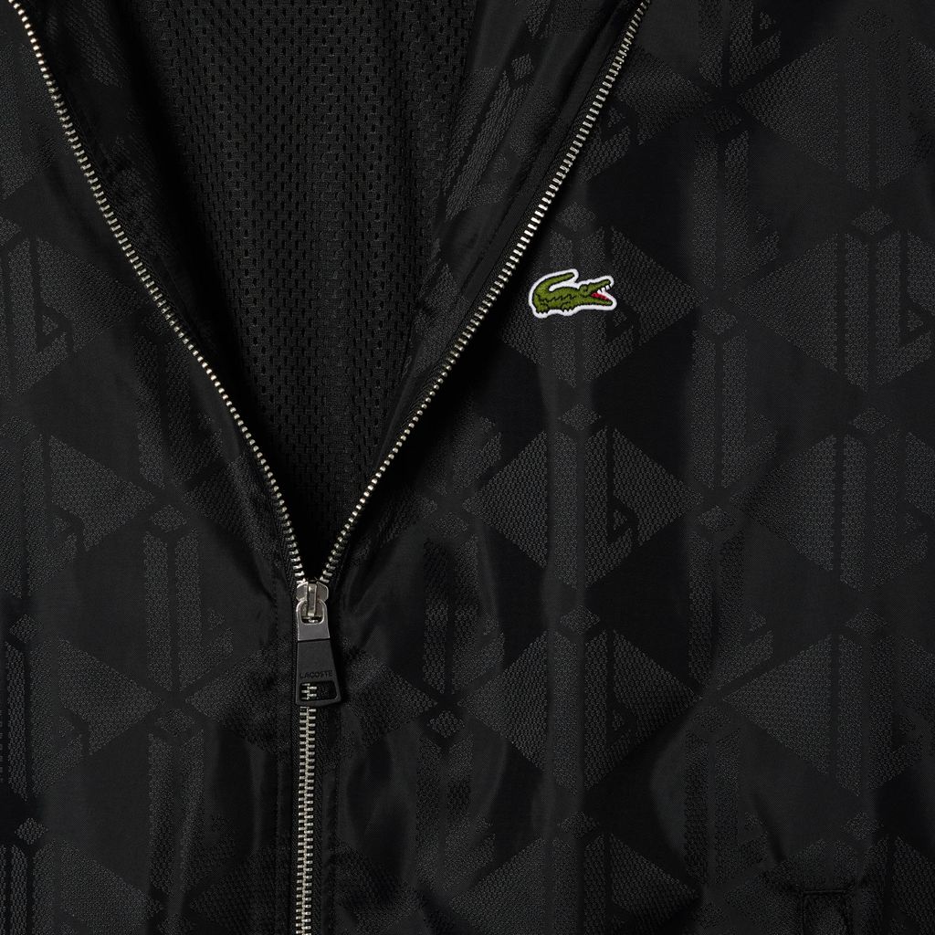 Áo Khoác Thể Thao Lacoste Nam Ngắn Họa Tiết Monogram