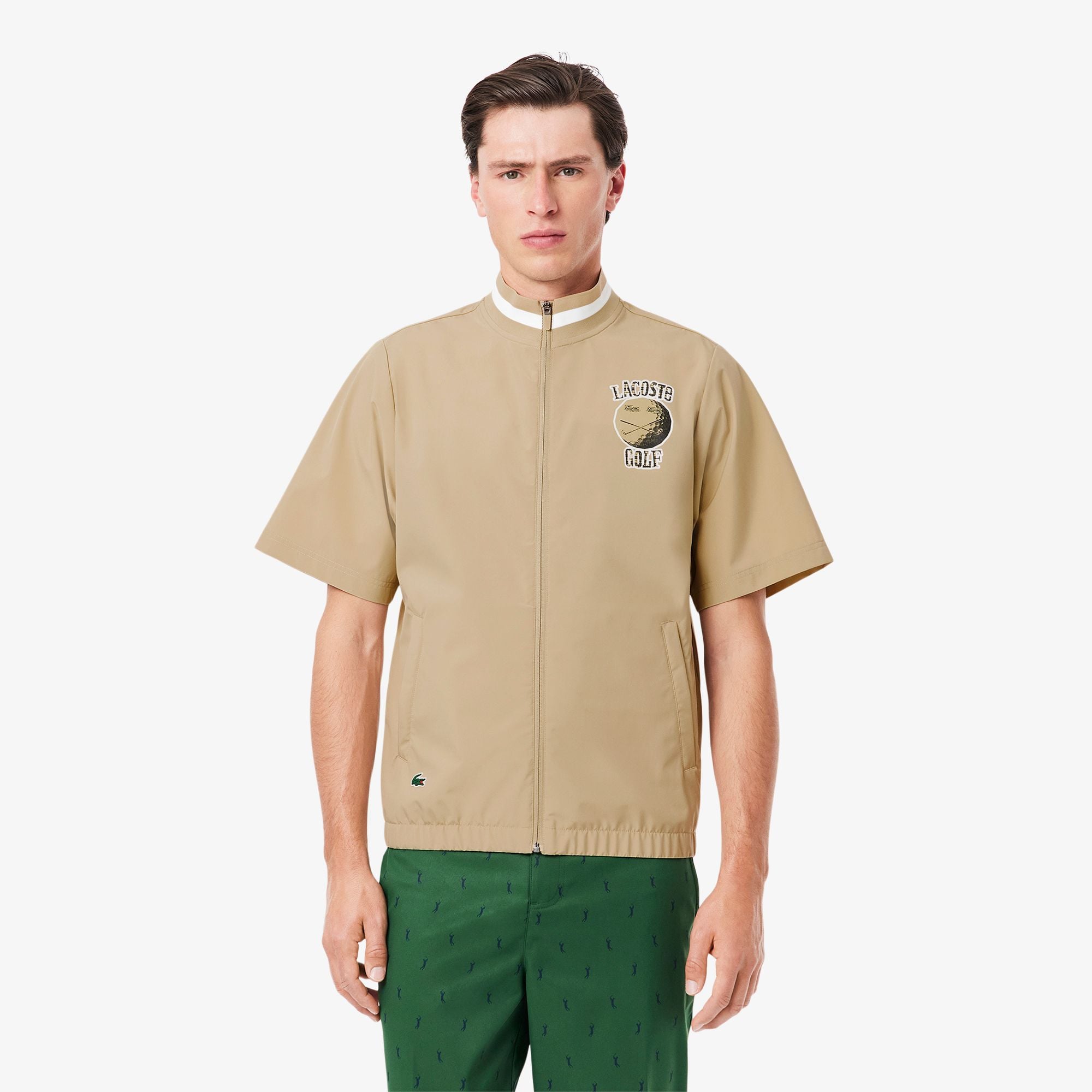 Áo Khoác Golf Lacoste Nam Chất Liệu Co Giãn Chống Gió