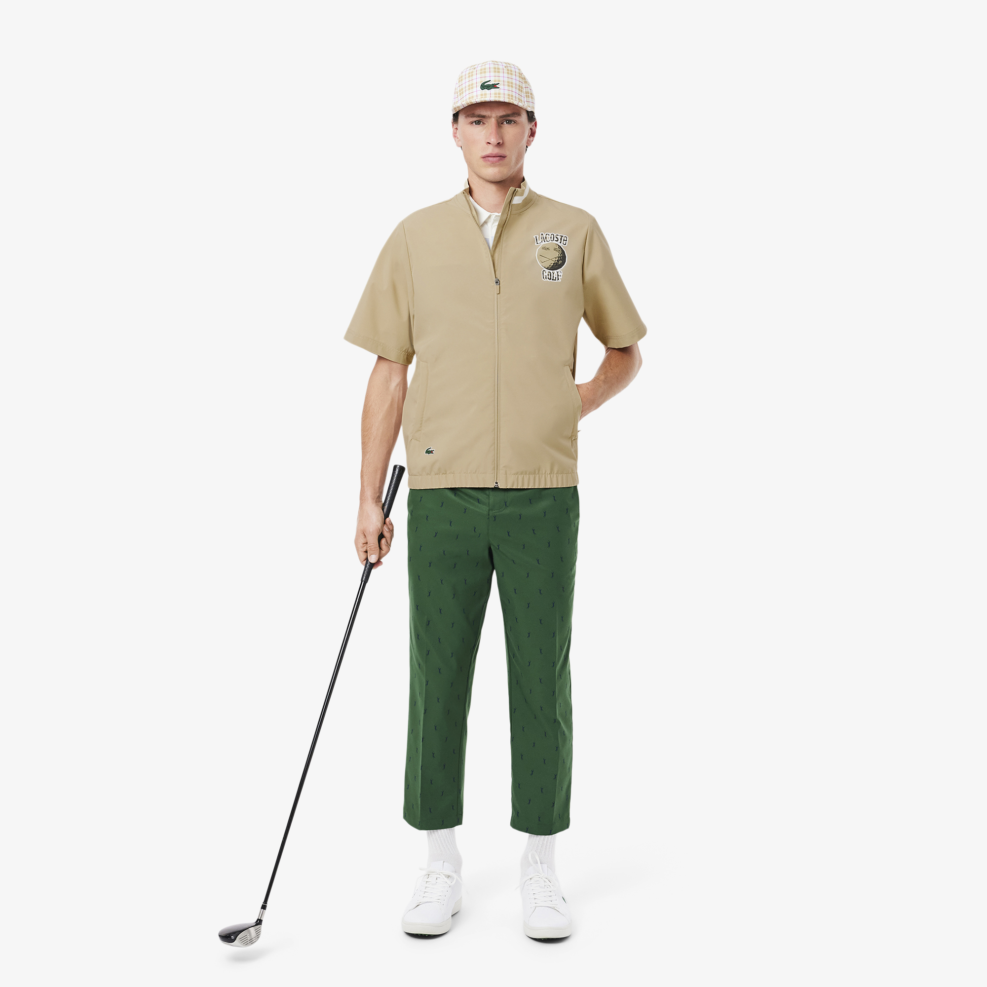 Áo Khoác Golf Lacoste Nam Chất Liệu Co Giãn Chống Gió