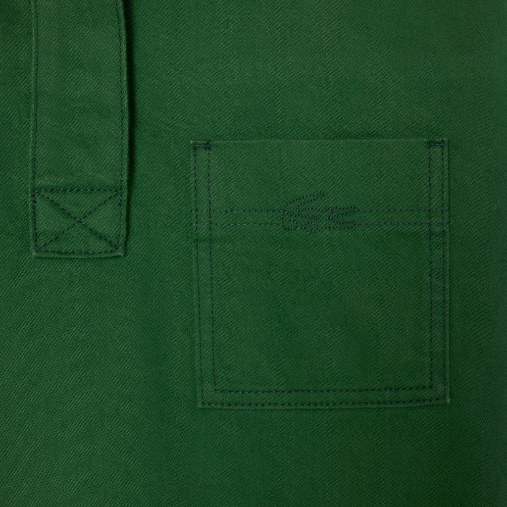 Áo Sơ Mi Polo Lacoste Nữ Dáng Rộng Chất Liệu Denim