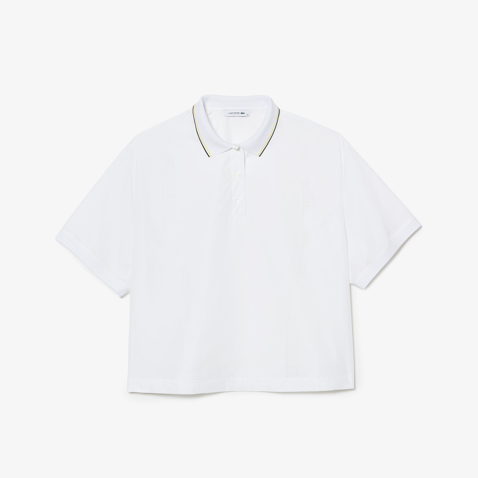 Áo Sơ Mi Lacoste Nữ Dáng Rộng Chất Liệu Vải Kỹ Thuật