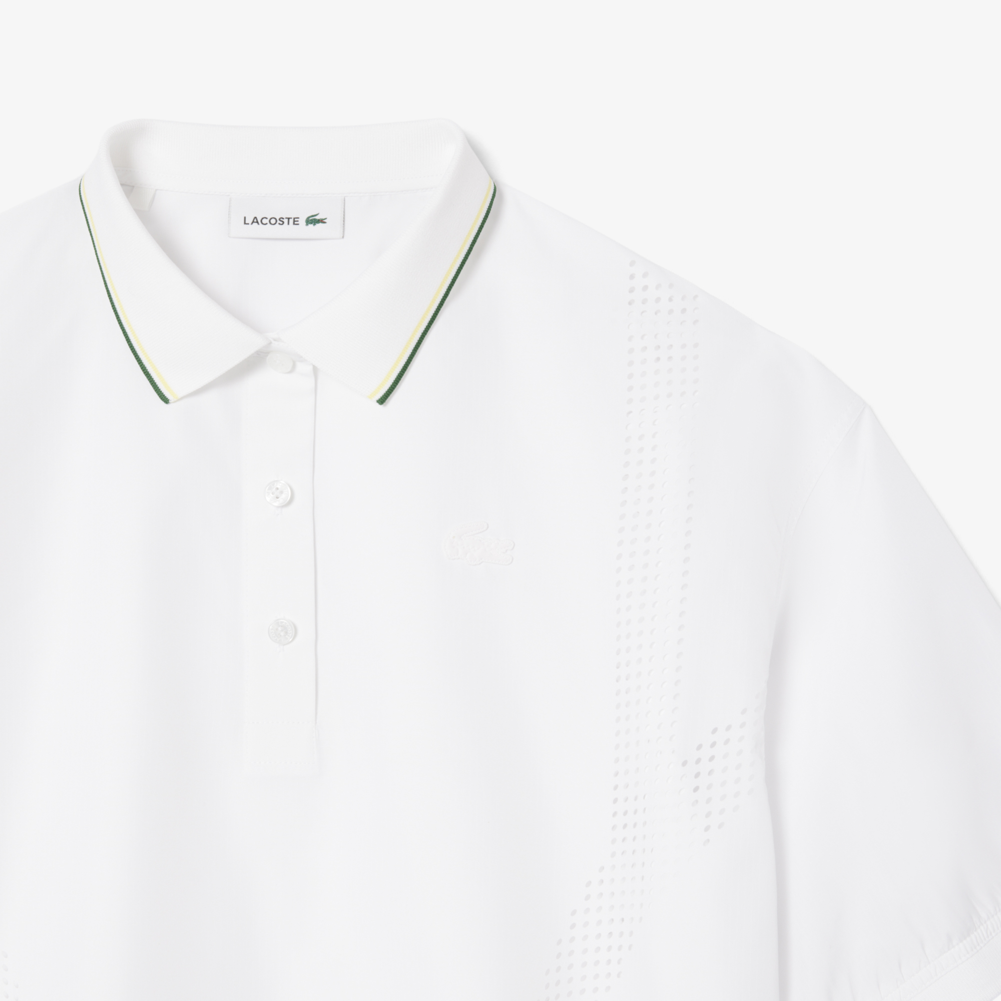 Áo Sơ Mi Lacoste Nữ Dáng Rộng Chất Liệu Vải Kỹ Thuật
