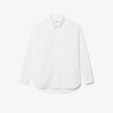 Áo Sơ Mi Lacoste Nữ Dáng Rộng Chất Liệu Cotton Poplin