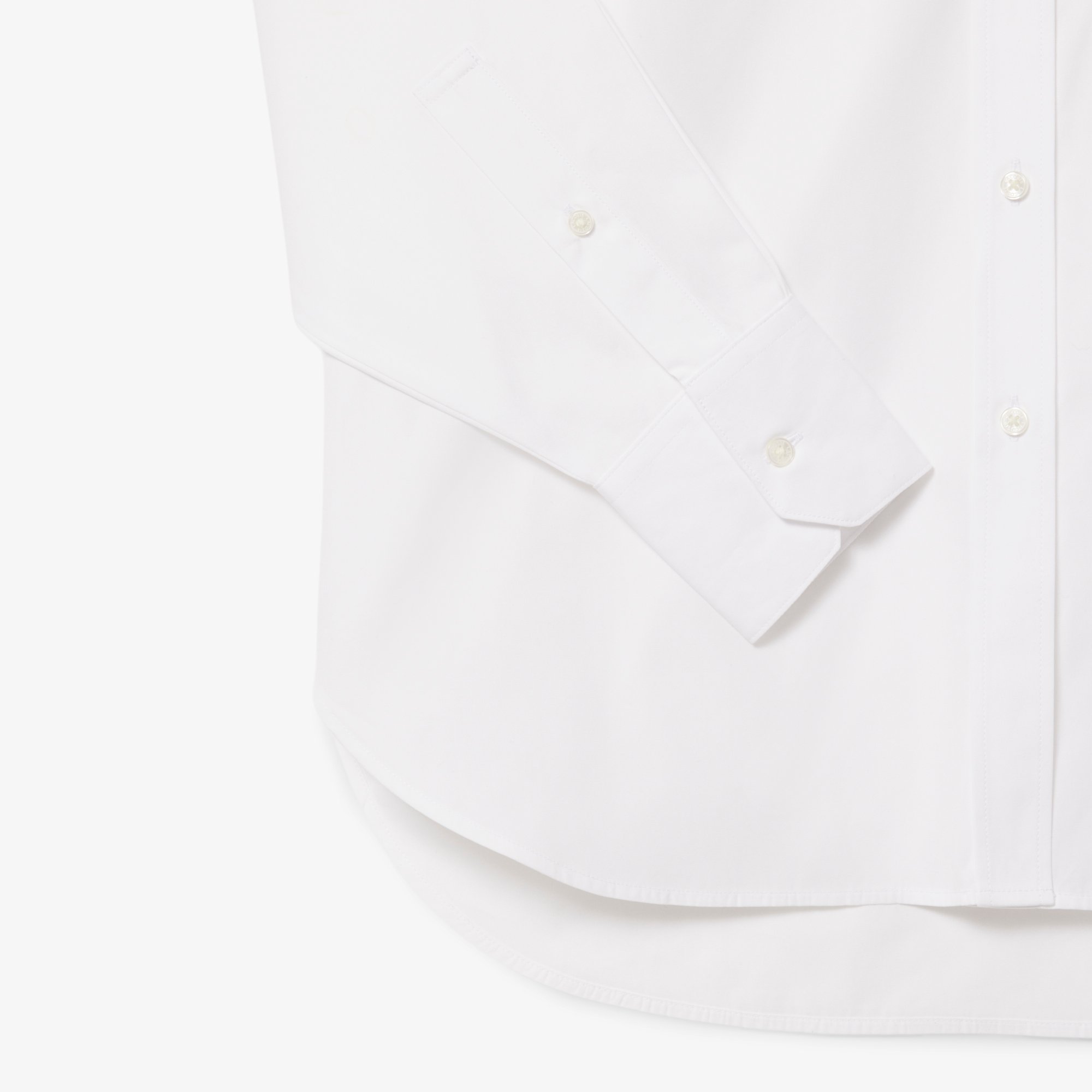 Áo Sơ Mi Lacoste Nữ Dáng Rộng Chất Liệu Cotton Poplin