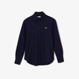 Áo Sơ Mi Lacoste Nữ Cổ Pháp Chất Liệu Cotton Piqué