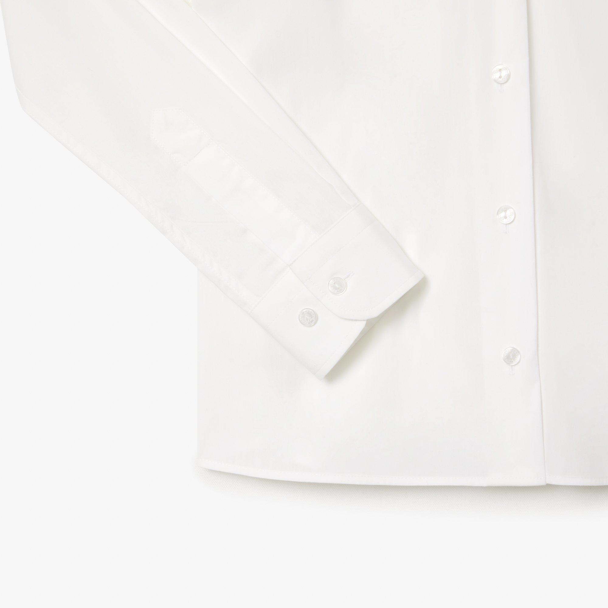 Áo Sơ Mi Lacoste Nữ Ôm Dáng Cổ Có Sọc Nổi Chất Liệu Poplin