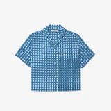 Áo Sơ Mi Lacoste Nữ Oversize Họa Tiết In Monogram