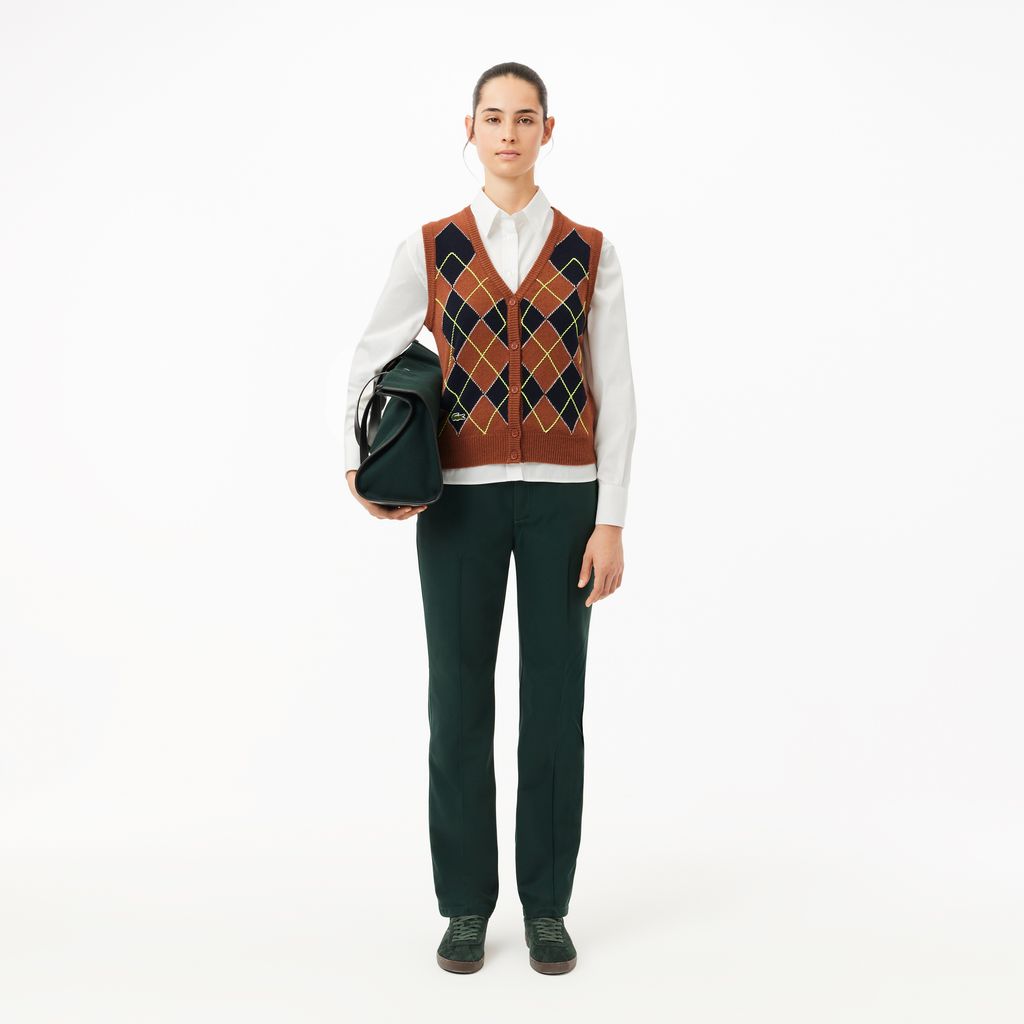 Áo Sơ Mi Lacoste Nữ Oversize Chất Liệu Poplin