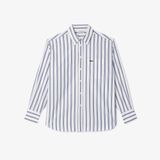 Áo Sơ Mi Lacoste Nữ Oversize Chất Liệu Poplin