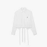 Áo Sơ Mi Lacoste Nữ Dáng Rộng Chất Liệu Poplin Có Thể Điều Chỉnh Được