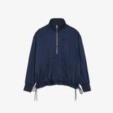Áo Khoác Lacoste Nữ Popover Dáng Rộng Cổ Kéo Khoá Cao