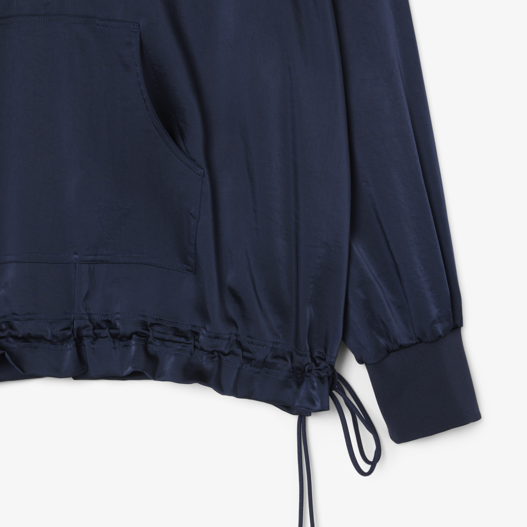 Áo Khoác Lacoste Nữ Popover Dáng Rộng Cổ Kéo Khoá Cao