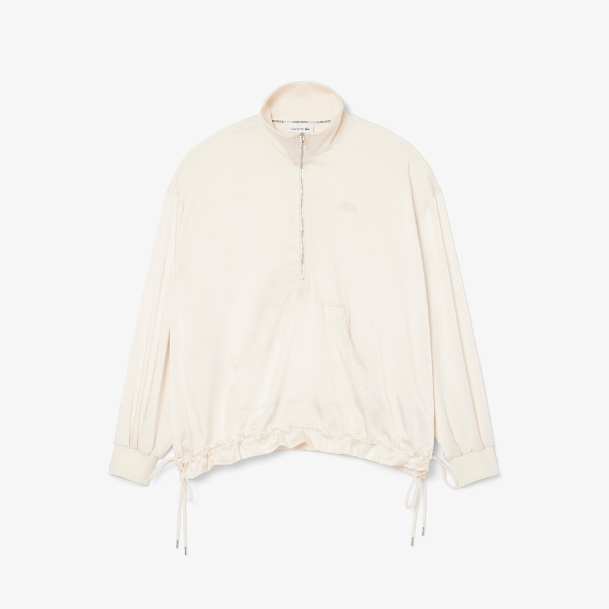 Áo Khoác Lacoste Nữ Popover Dáng Rộng Cổ Kéo Khoá Cao