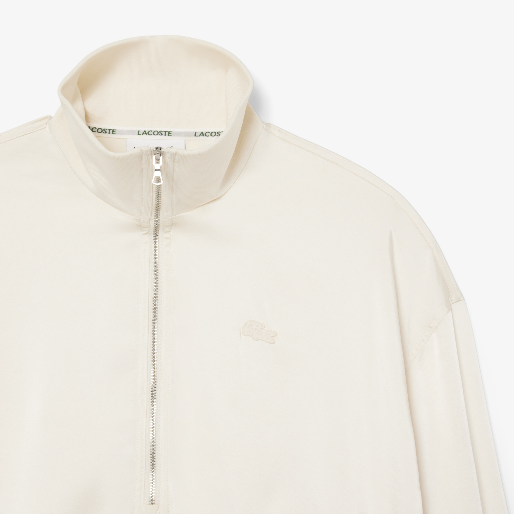 Áo Khoác Lacoste Nữ Popover Dáng Rộng Cổ Kéo Khoá Cao