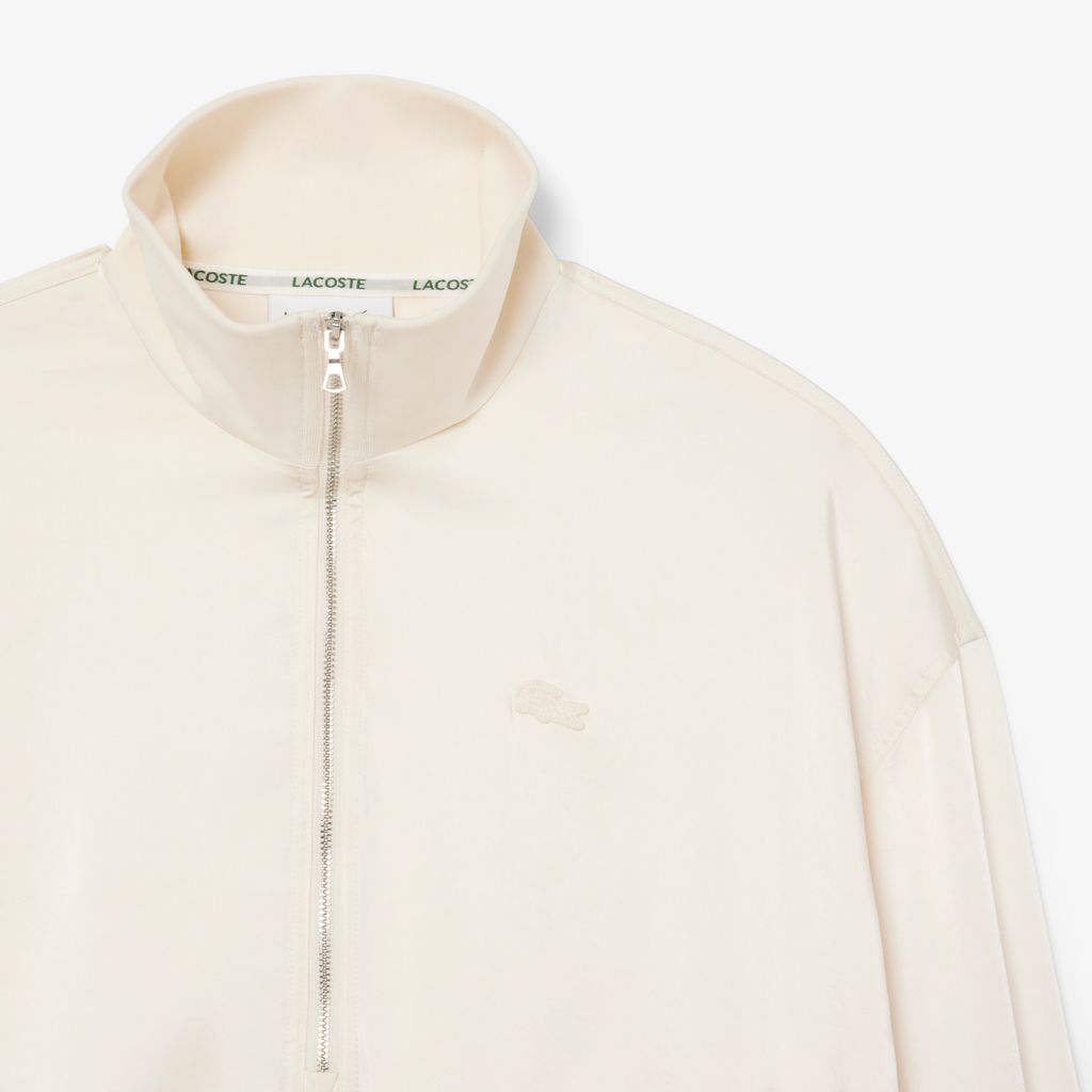 Áo Khoác Lacoste Nữ Popover Dáng Rộng Cổ Kéo Khoá Cao