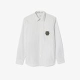 Áo Sơ Mi Lacoste Nam Tay Dài Kẻ Sọc Có Huy Hiệu