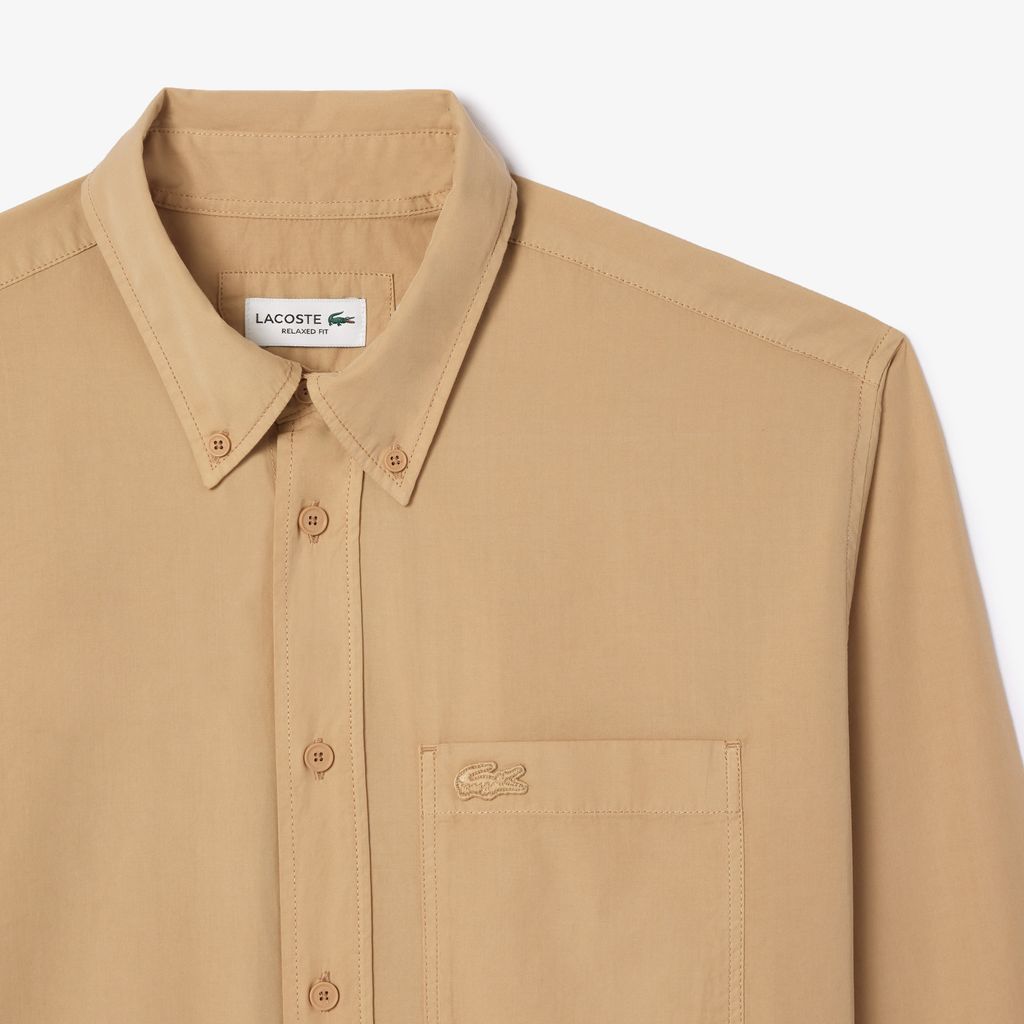 Áo Sơ Mi Lacoste Nam Tay Dài Liệu Poplin Mềm Mại