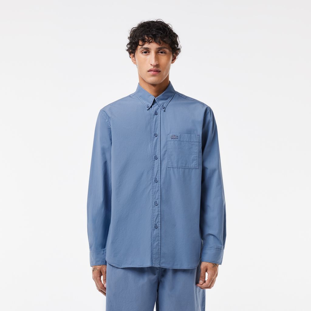 Áo Sơ Mi Lacoste Nam Tay Dài Liệu Poplin Mềm Mại