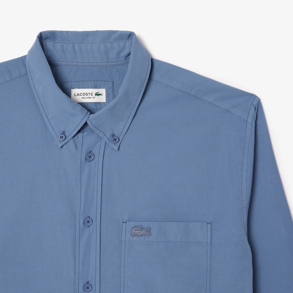 Áo Sơ Mi Lacoste Nam Tay Dài Liệu Poplin Mềm Mại