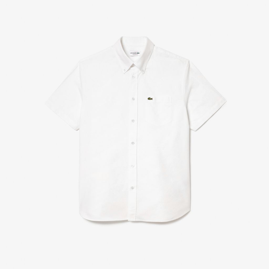 Áo Sơ Mi Oxford Lacoste Nam Dáng Suông Tay Ngắn