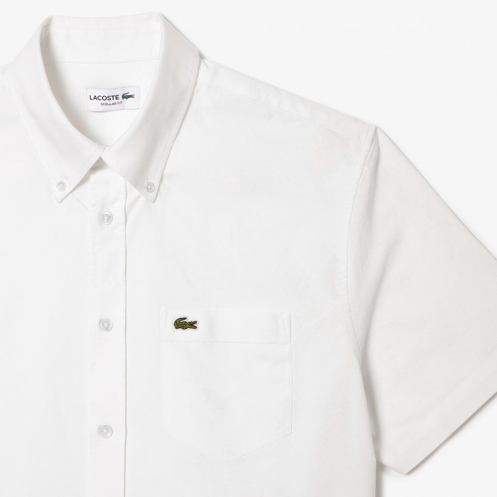 Áo Sơ Mi Oxford Lacoste Nam Dáng Suông Tay Ngắn