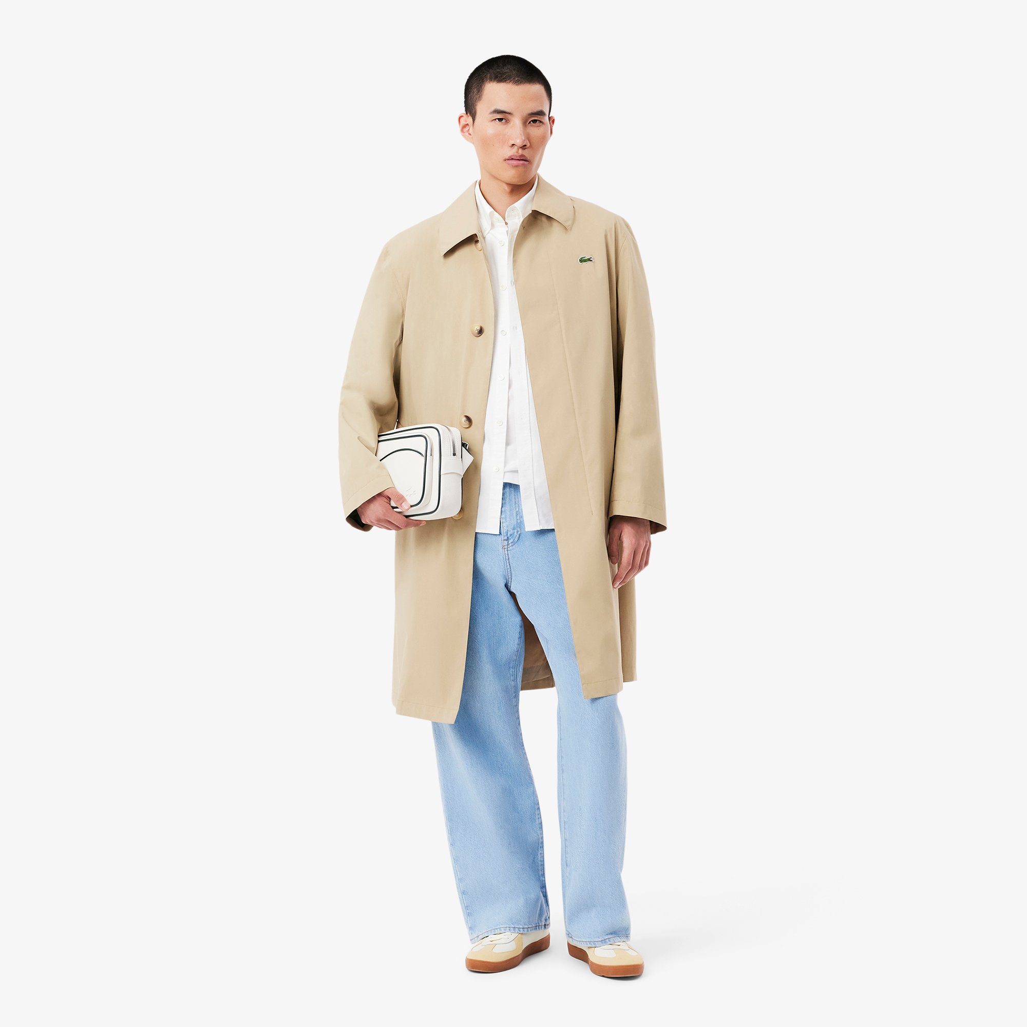 Áo Sơ Mi Oxford Lacoste Nam Dáng Suông Tay Ngắn