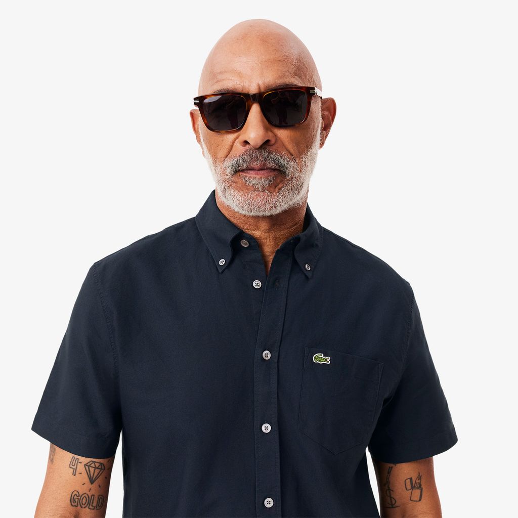 Áo Sơ Mi Oxford Lacoste Nam Dáng Suông Tay Ngắn