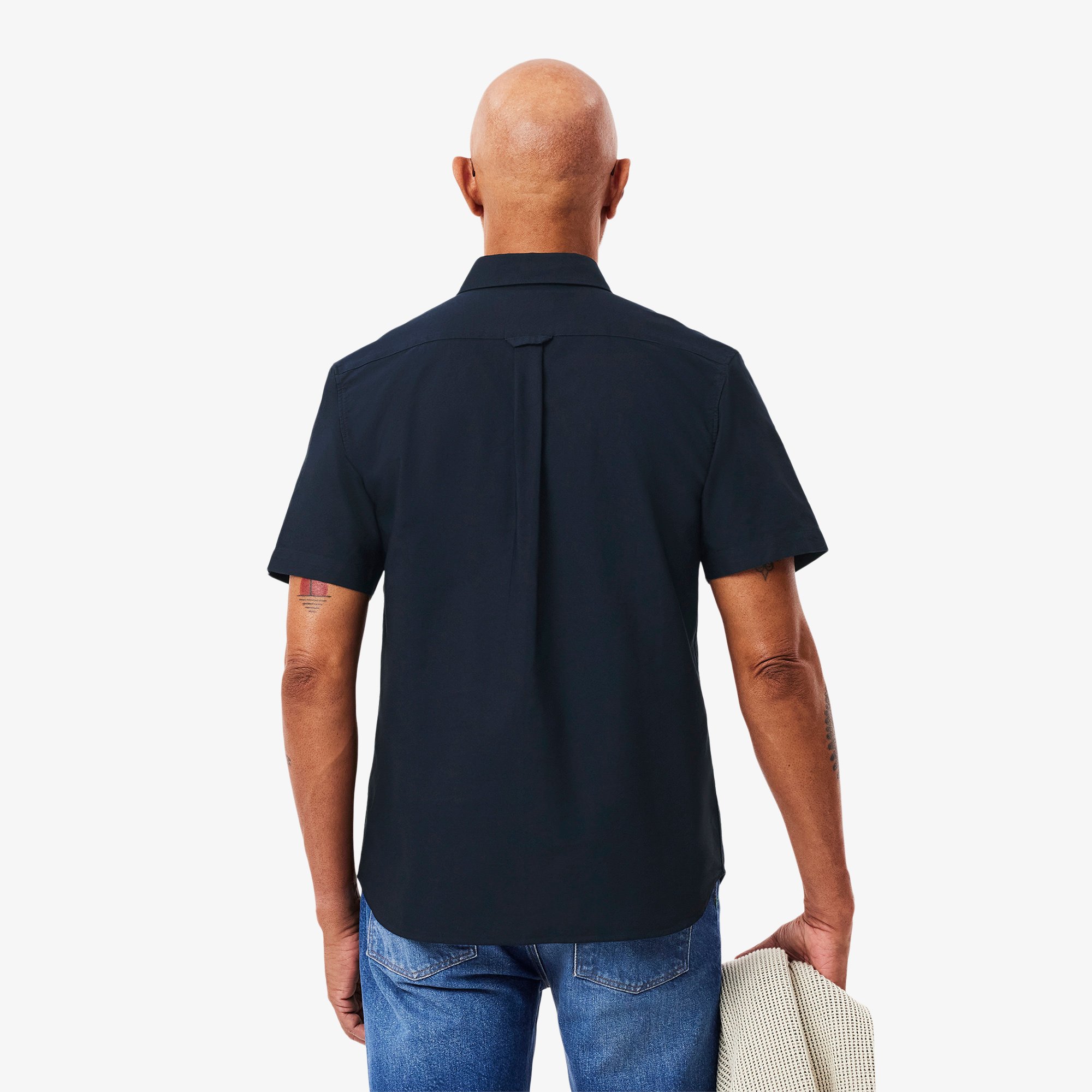 Áo Sơ Mi Oxford Lacoste Nam Dáng Suông Tay Ngắn