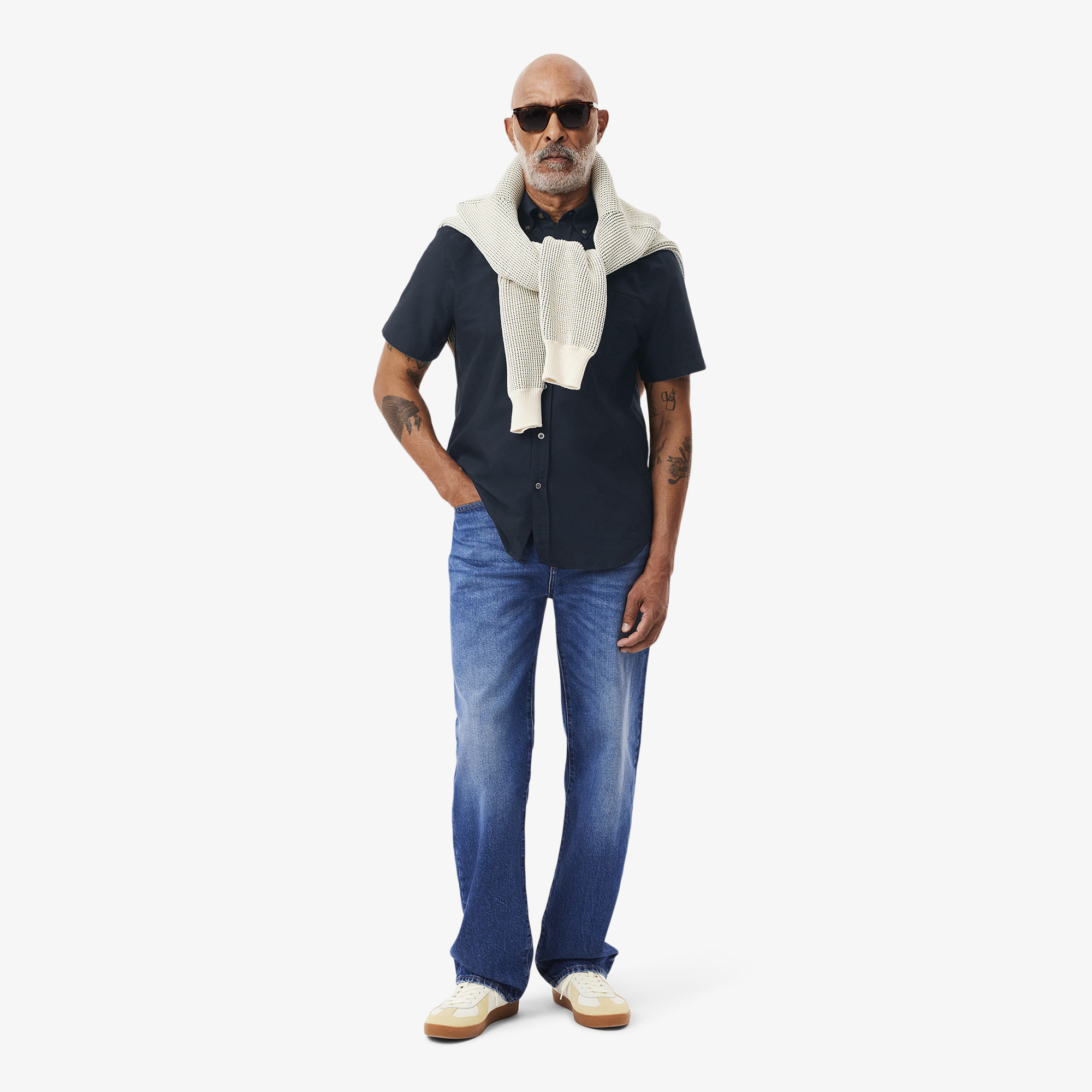 Áo Sơ Mi Oxford Lacoste Nam Dáng Suông Tay Ngắn