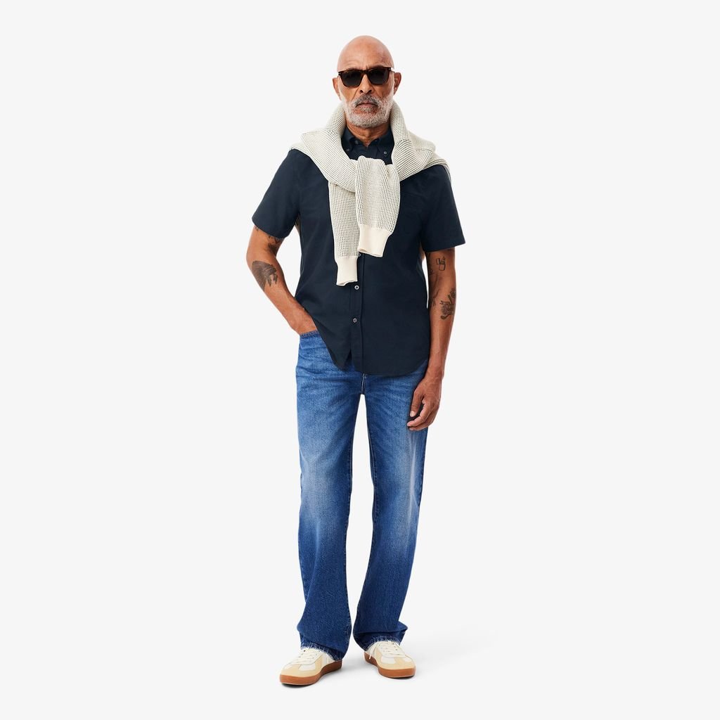 Áo Sơ Mi Oxford Lacoste Nam Dáng Suông Tay Ngắn