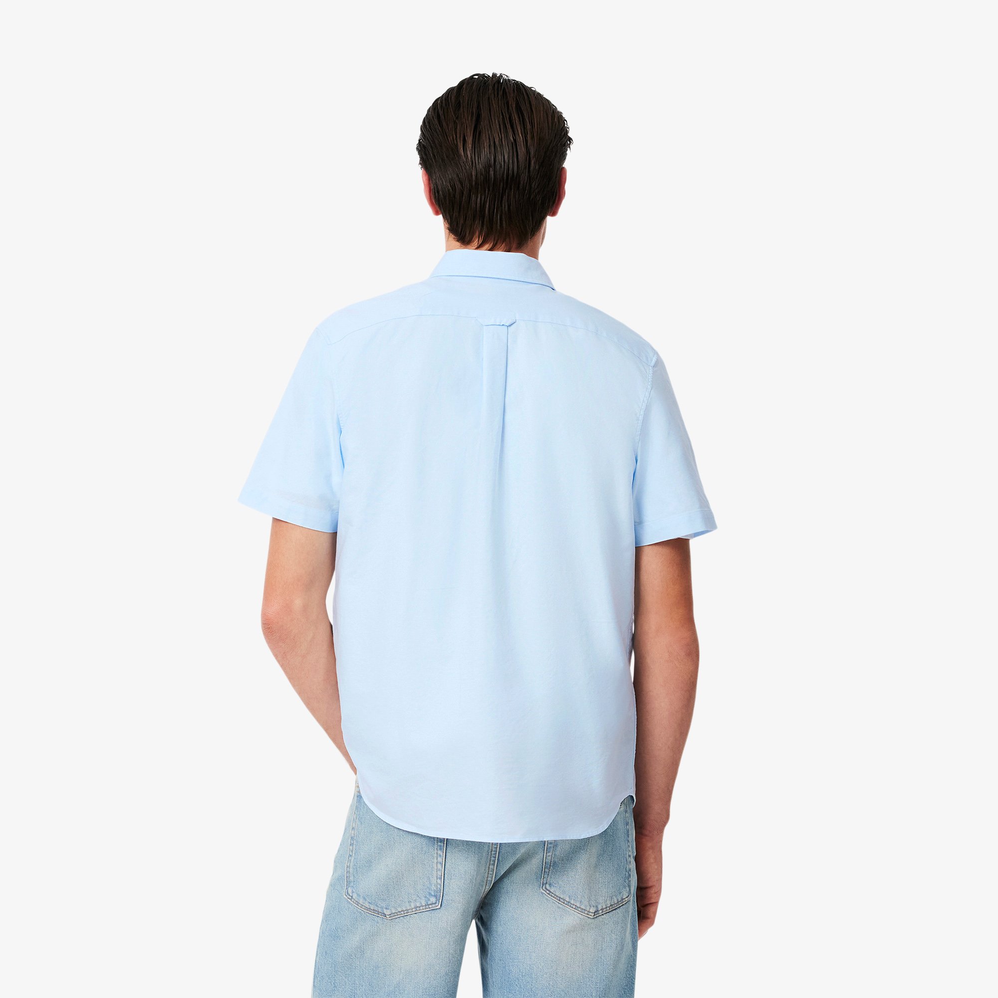 Áo Sơ Mi Oxford Lacoste Nam Dáng Suông Tay Ngắn