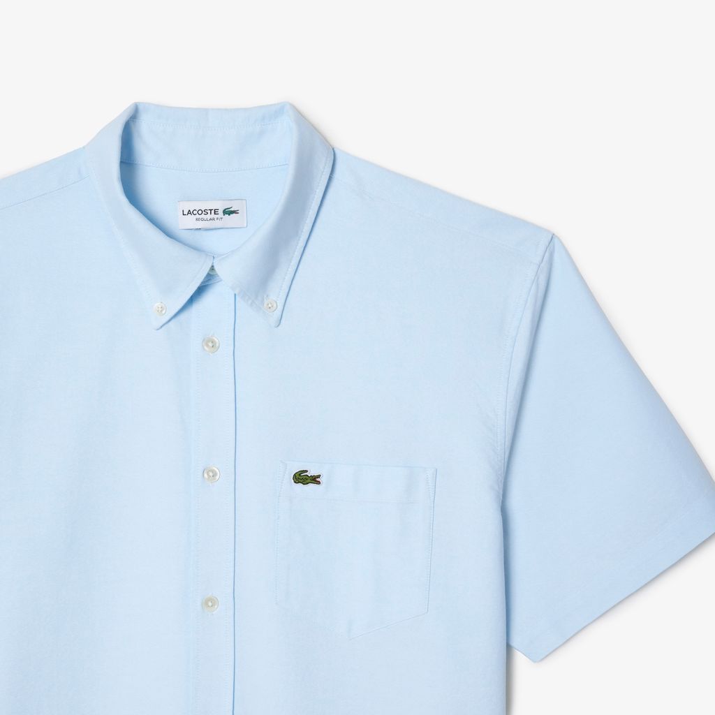 Áo Sơ Mi Oxford Lacoste Nam Dáng Suông Tay Ngắn