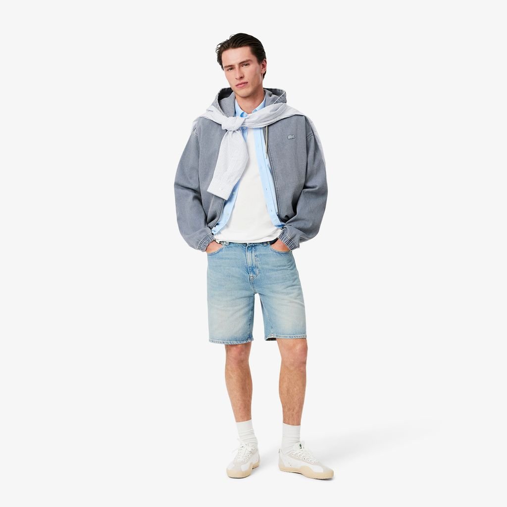 Áo Sơ Mi Oxford Lacoste Nam Dáng Suông Tay Ngắn