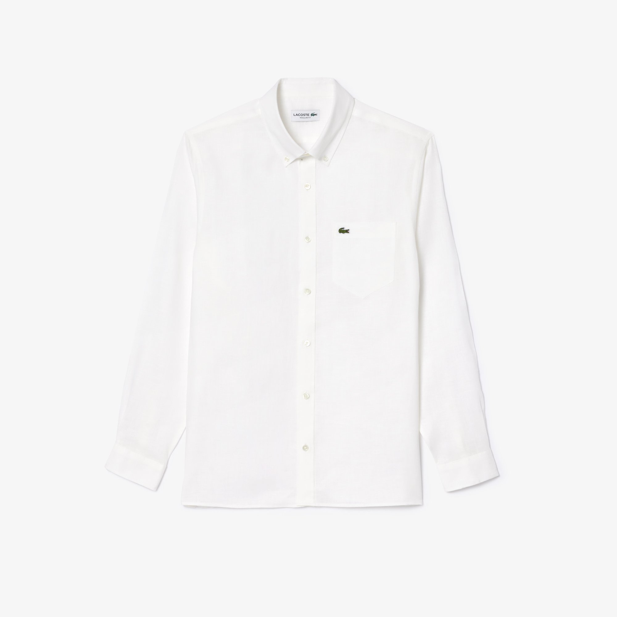 Áo Sơ Mi Lacoste Nam Dáng Suông Chất Liệu Linen