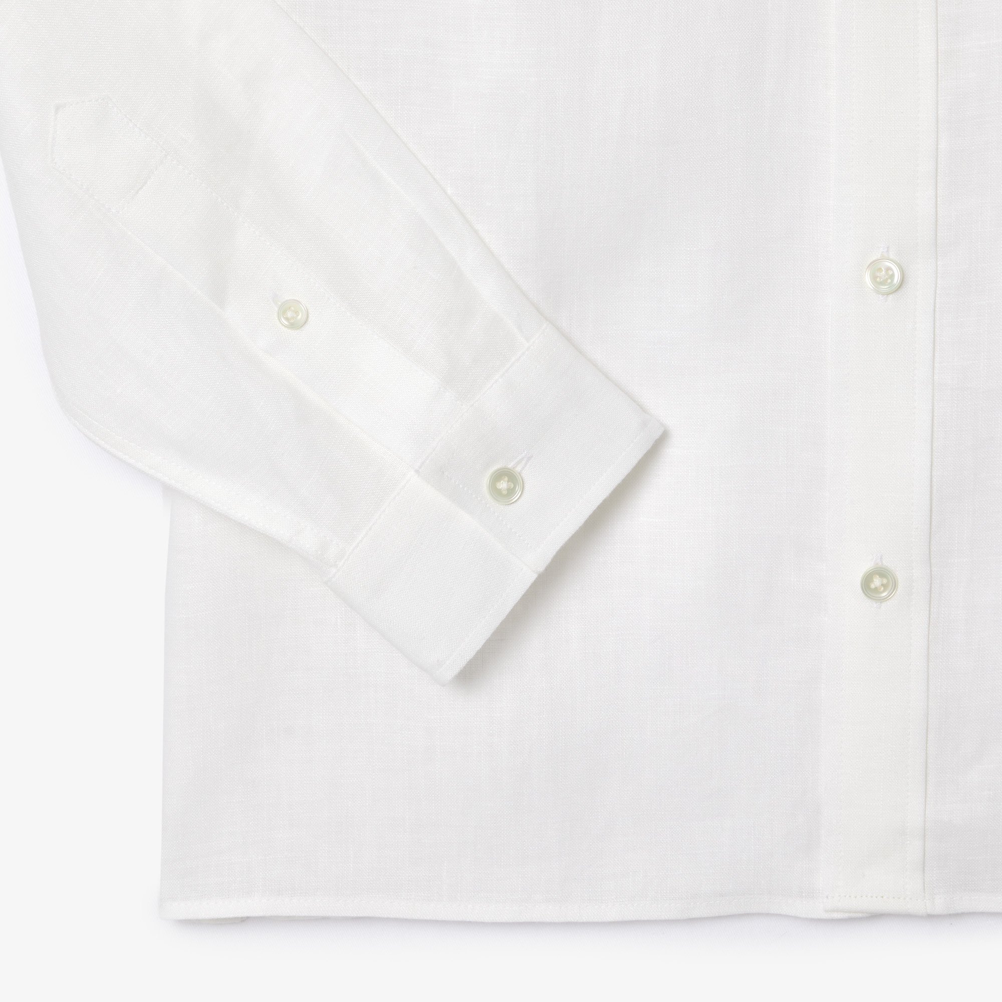 Áo Sơ Mi Lacoste Nam Dáng Suông Chất Liệu Linen