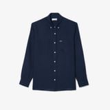 Áo Sơ Mi Lacoste Nam Dáng Suông Chất Liệu Linen
