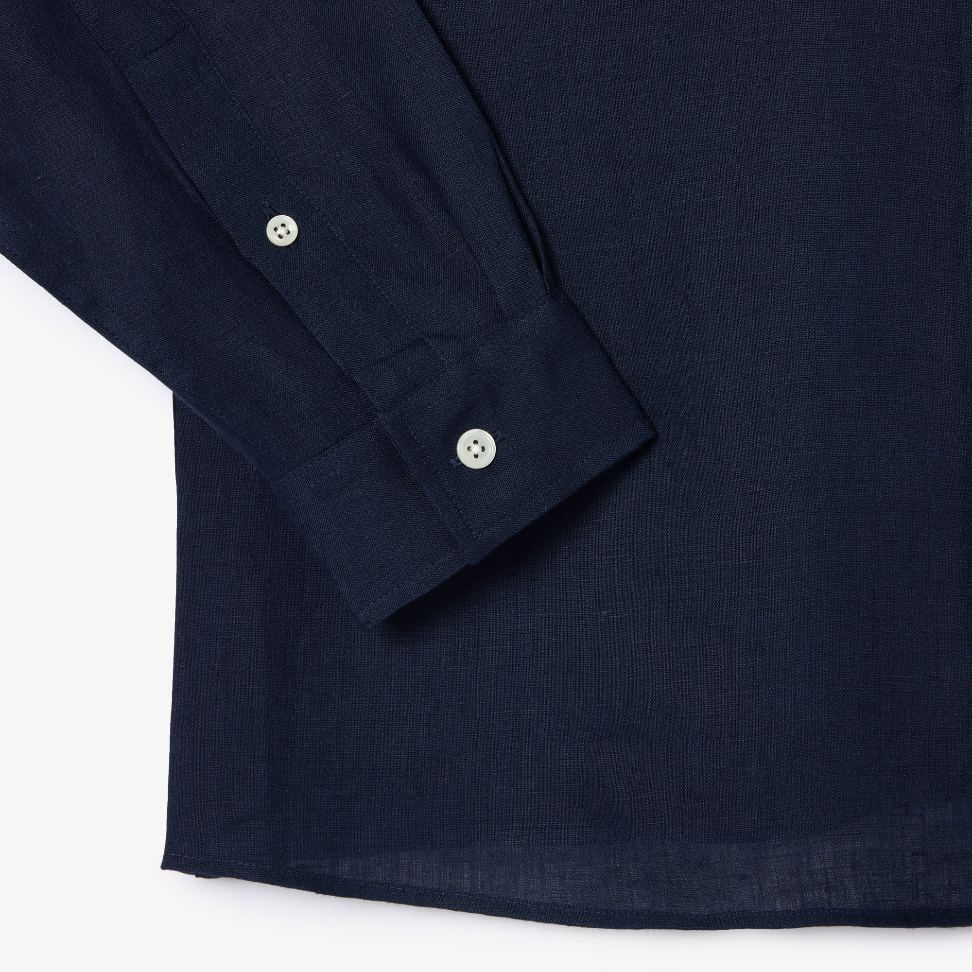Áo Sơ Mi Lacoste Nam Dáng Suông Chất Liệu Linen
