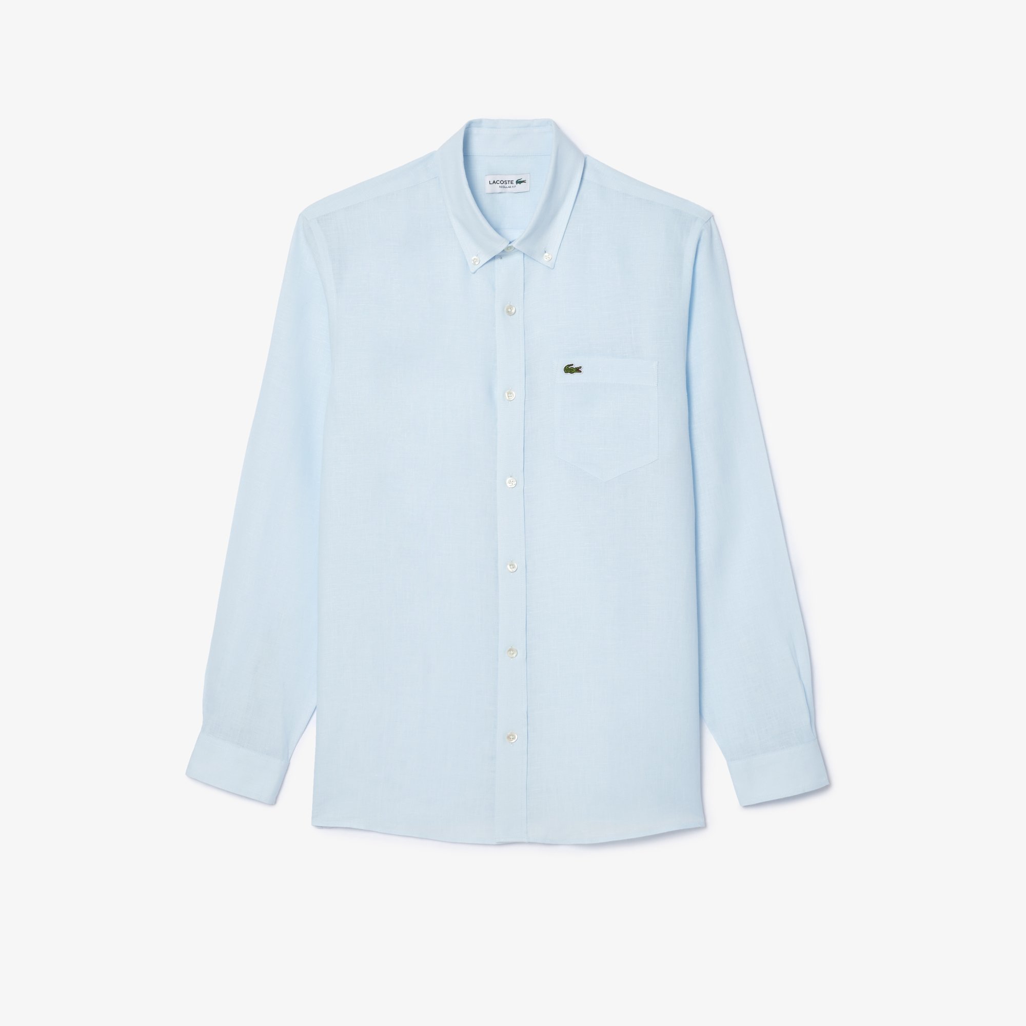 Áo Sơ Mi Lacoste Nam Dáng Suông Chất Liệu Linen