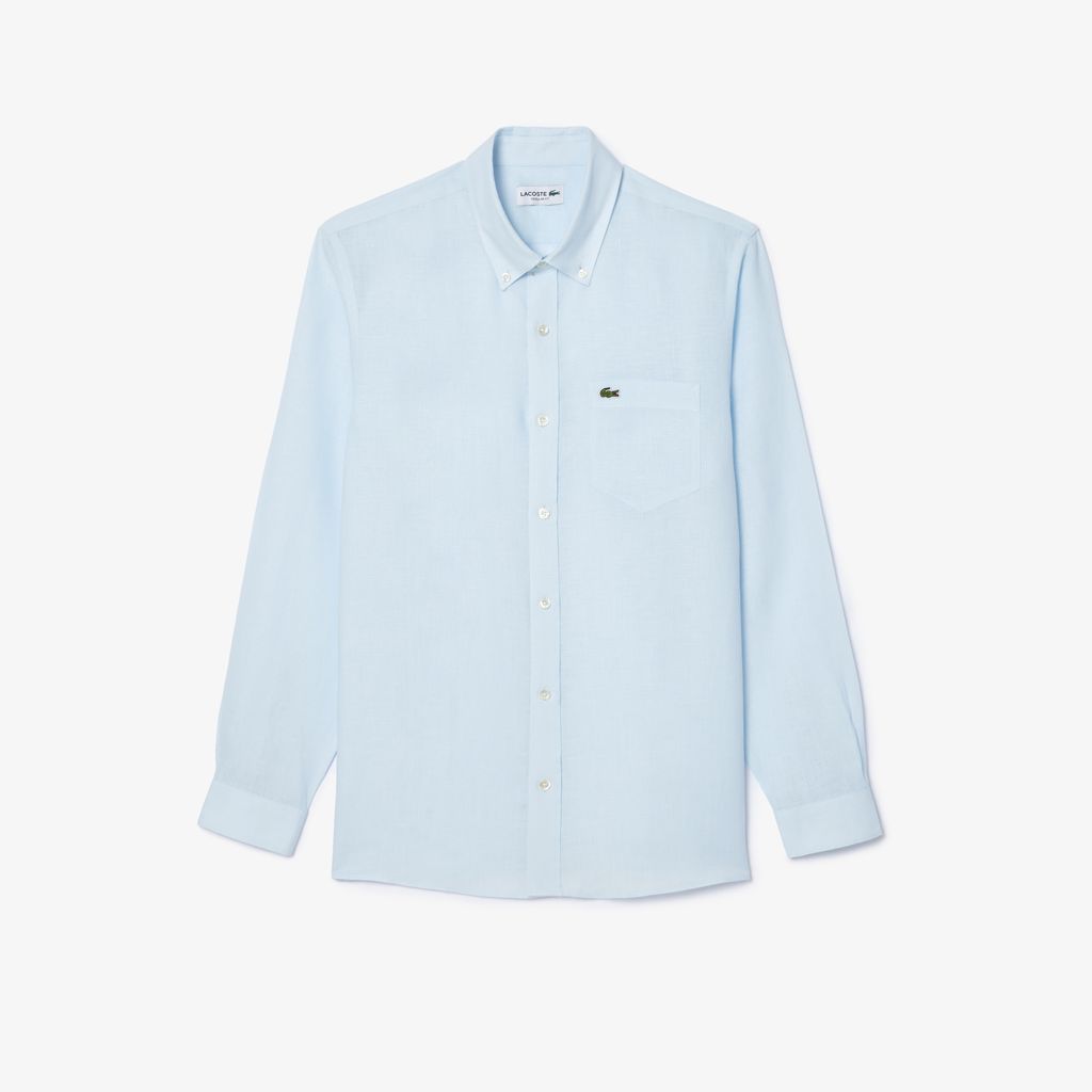Áo Sơ Mi Lacoste Nam Dáng Suông Chất Liệu Linen