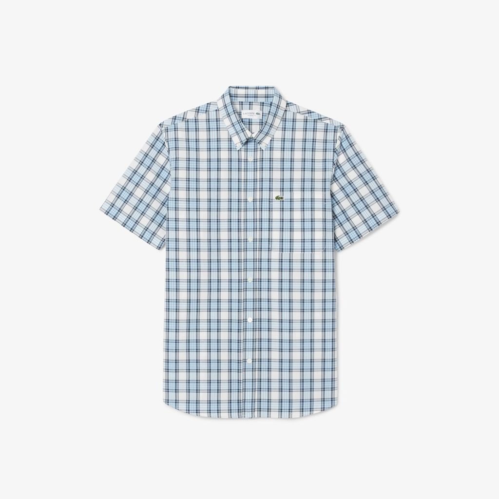 Áo Sơ Mi Lacoste Nam Dáng Suông Ngắn Tay