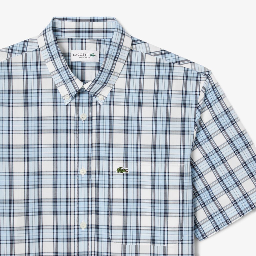 Áo Sơ Mi Lacoste Nam Dáng Suông Ngắn Tay