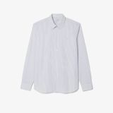 Áo Sơ Mi Lacoste Nam Dáng Suông Chất Liệu Poplin Hoạ Tiết Sọc