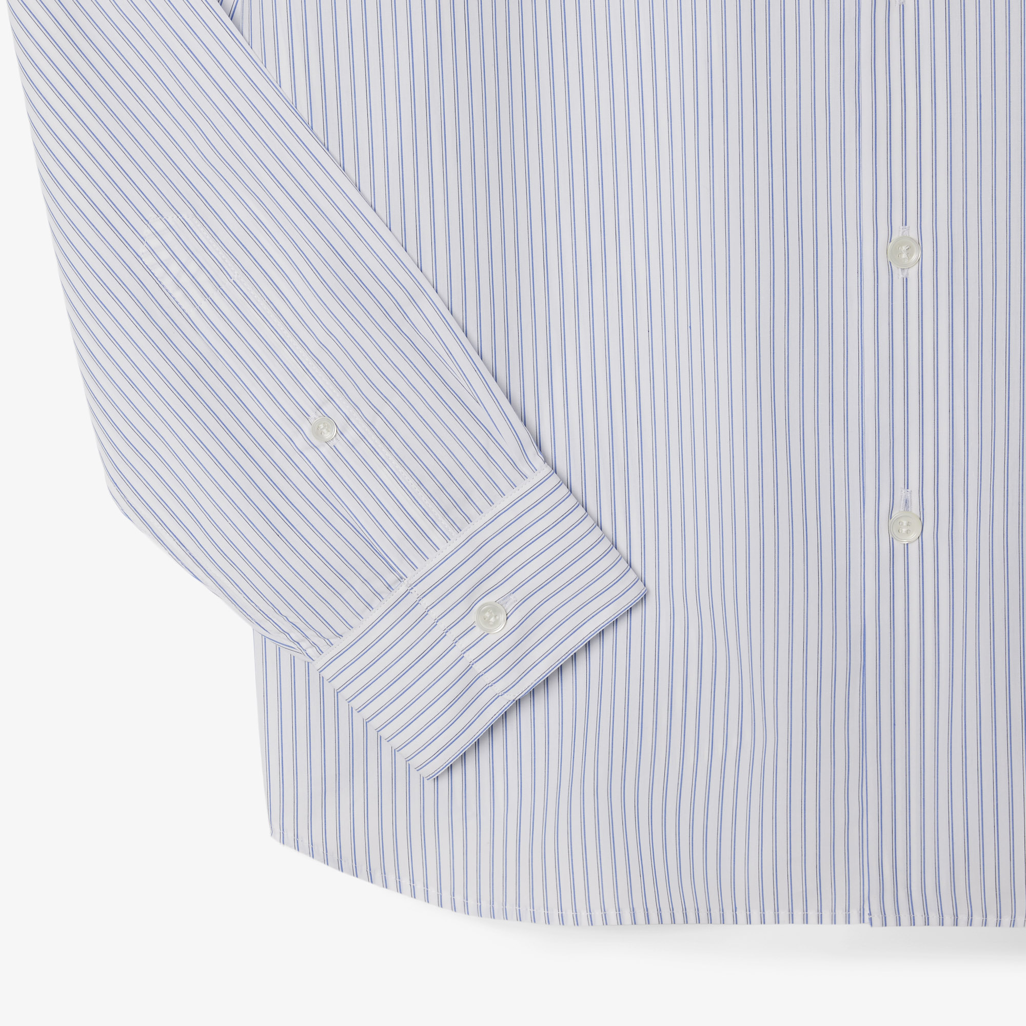 Áo Sơ Mi Lacoste Nam Dáng Suông Chất Liệu Poplin Hoạ Tiết Sọc