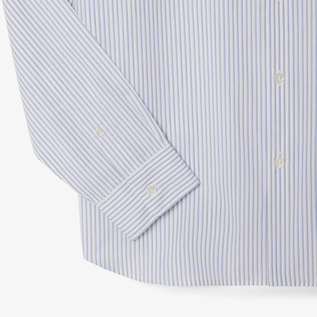 Áo Sơ Mi Lacoste Nam Dáng Suông Chất Liệu Poplin Hoạ Tiết Sọc