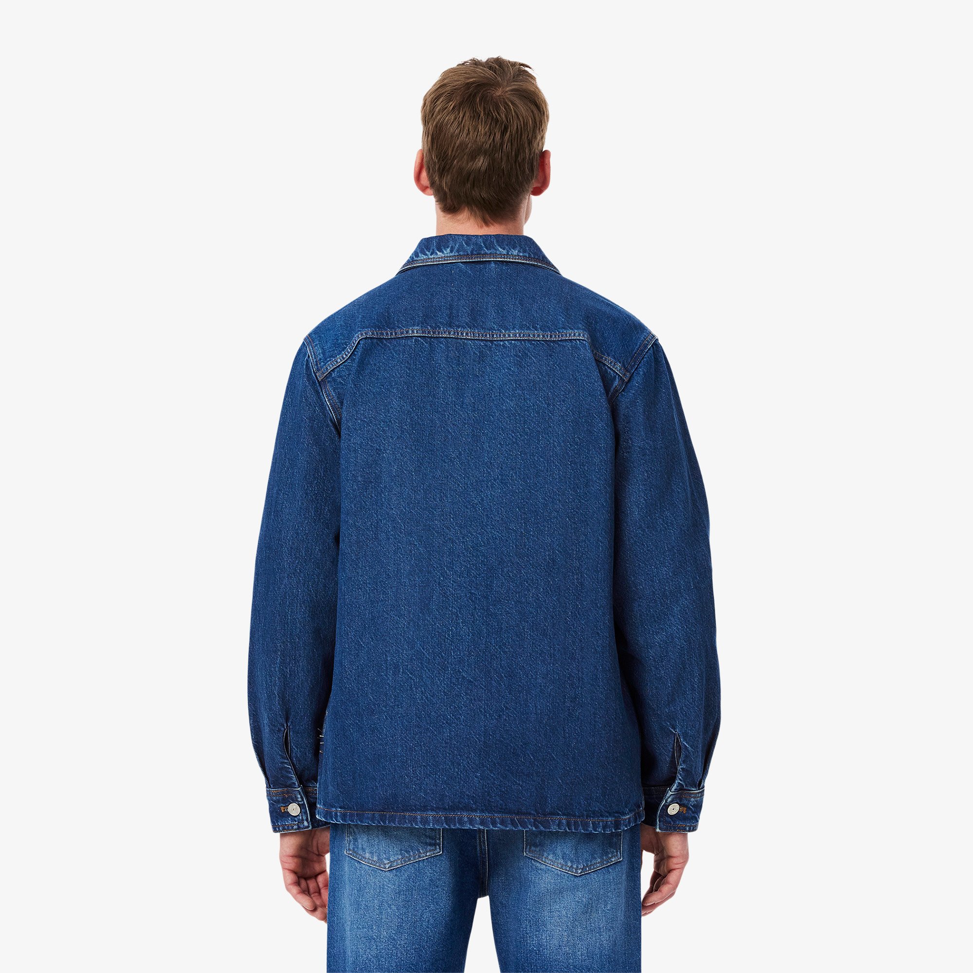 Áo Khoác Lacoste Nam Dáng Rộng Chất Liệu Cotton Denim
